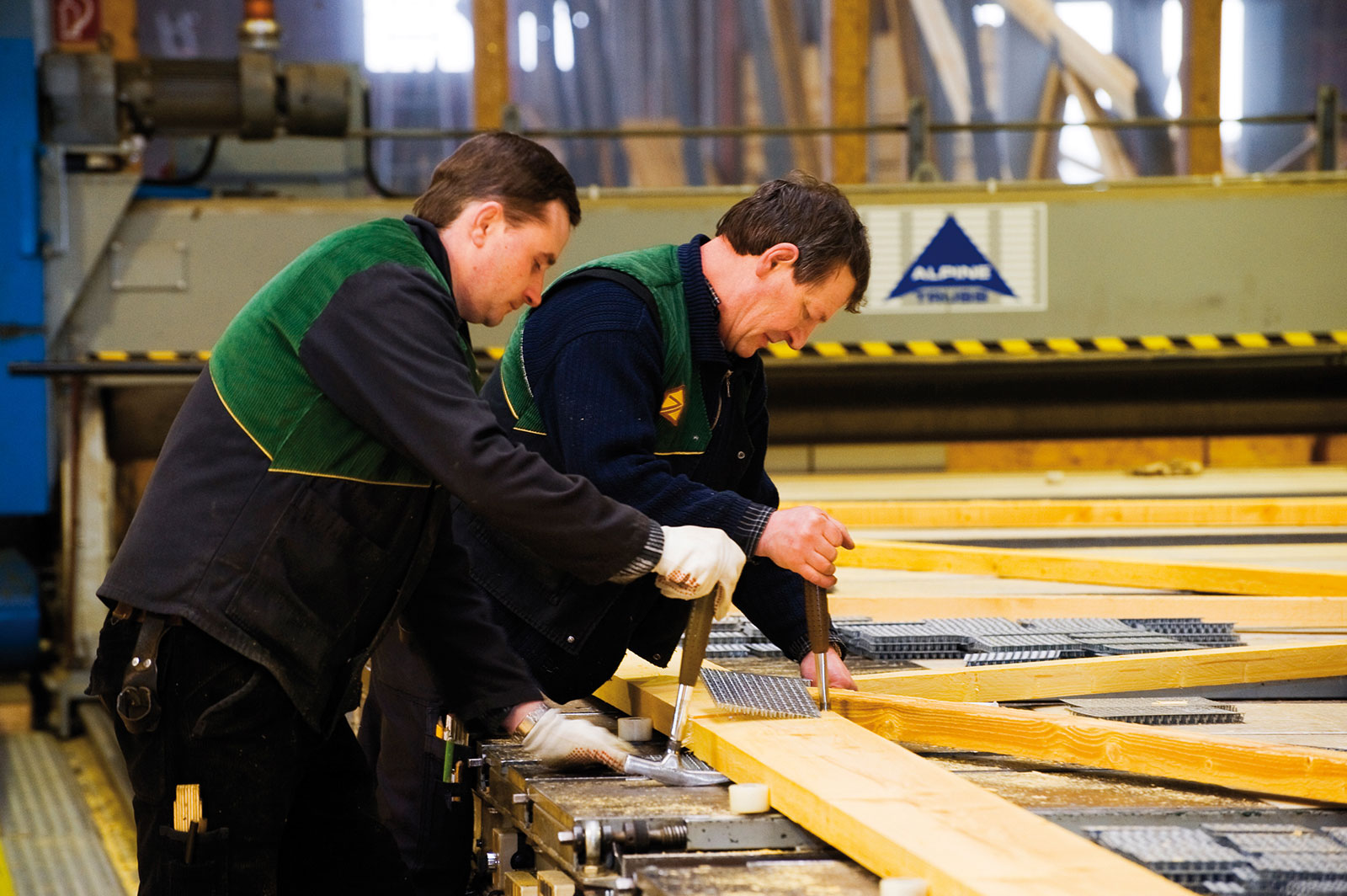 Holzbau Janssen in der Produktion