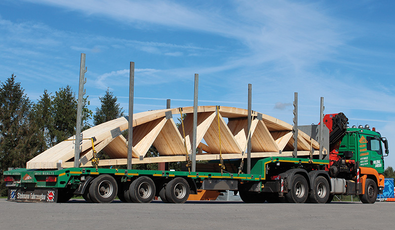 Eigene Logistik von Holzbau Janssen