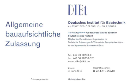 Nagelplattenbinder - Zulassung M14