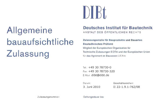 Nagelplattenbinder - Zulassung M16H